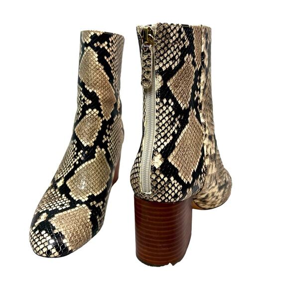 J. Crew Snakeprint Maya Boot with Stacked Heel 8.5 - Picture 11 of 14